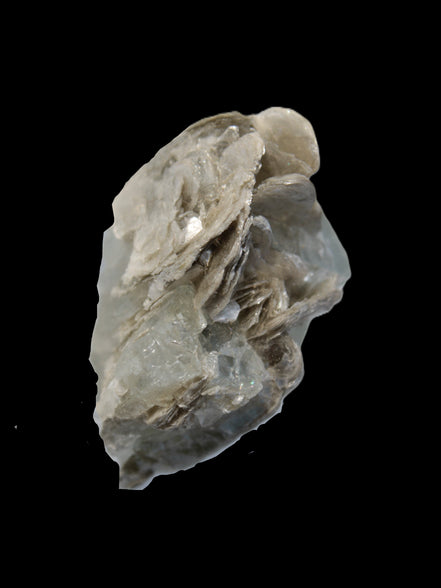 Terminated Clear Aquamarine crystal cluster with Mica 30mm 118.7ct 23.7g  - Rocks and Things Store