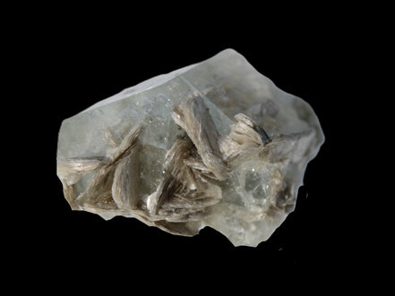 Terminated Clear Aquamarine crystal cluster with Mica 30mm 118.7ct 23.7g Rocks and Things