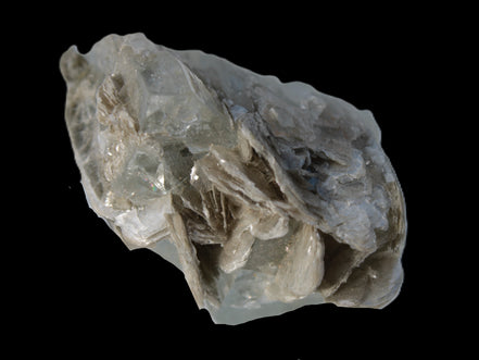 Terminated Clear Aquamarine crystal cluster with Mica 30mm 118.7ct 23.7g Rocks and Things