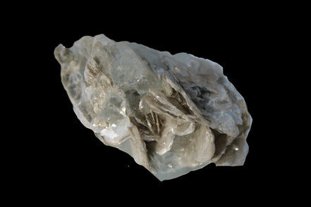 Terminated Clear Aquamarine crystal cluster with Mica 30mm 118.7ct 23.7g Rocks and Things