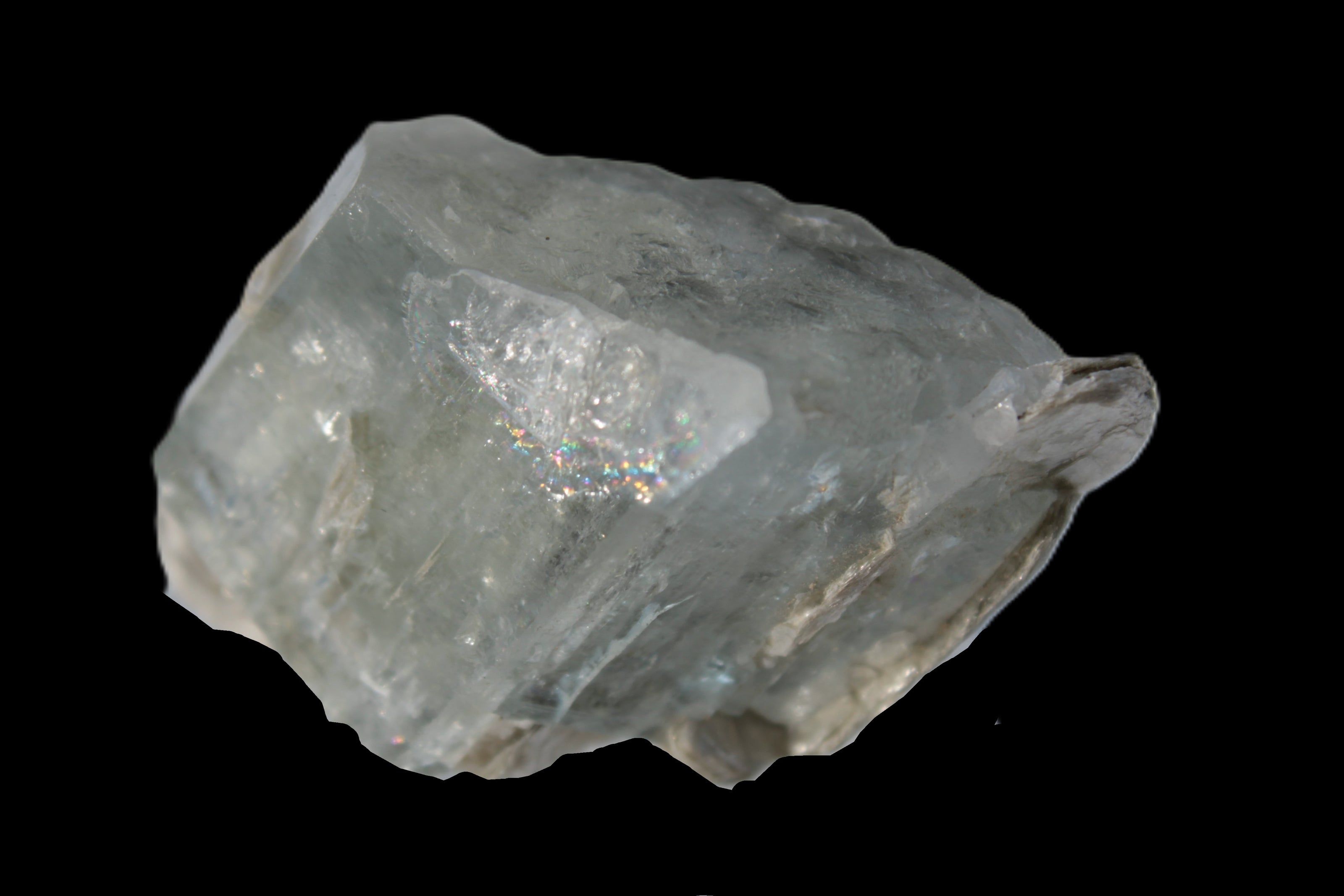 Terminated Clear Aquamarine crystal cluster with Mica 30mm 118.7ct 23.7g Rocks and Things