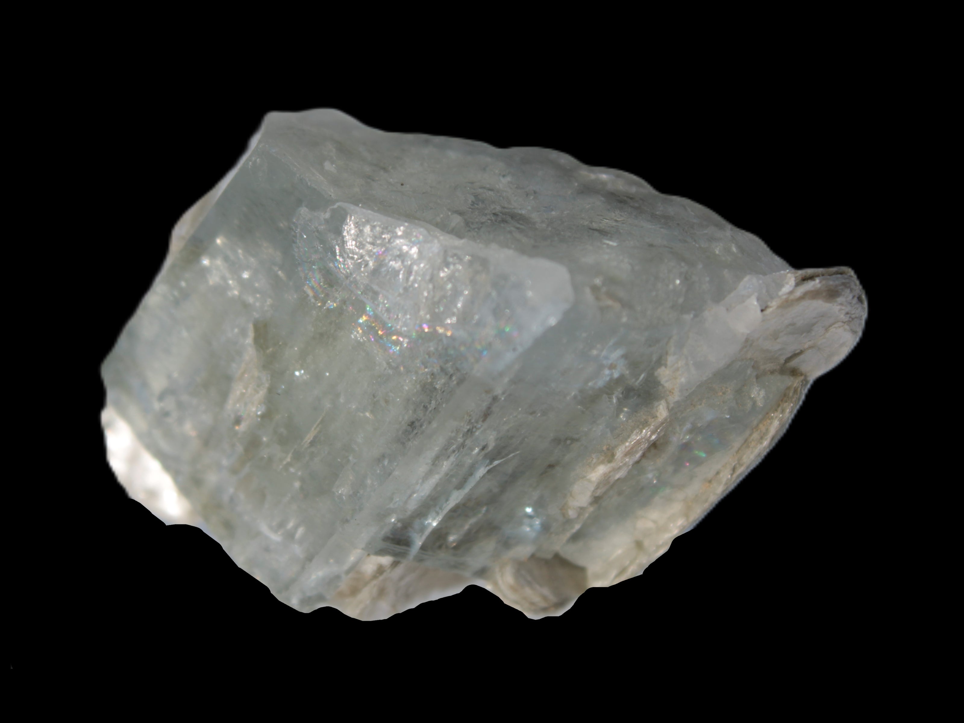 Terminated Clear Aquamarine crystal cluster with Mica 30mm 118.7ct 23.7g Rocks and Things