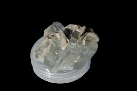 Terminated Clear Aquamarine crystal cluster with Mica 30mm 118.7ct 23.7g Rocks and Things