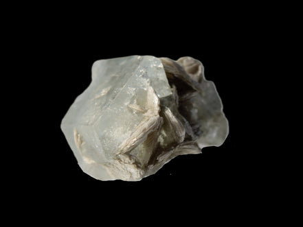 Terminated Clear Aquamarine crystal cluster with Mica 30mm 118.7ct 23.7g Rocks and Things