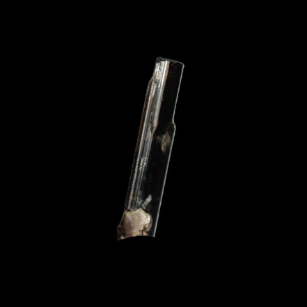 Small long Rainbow Black Tourmaline  crystal 25mm 6.2ct 1.2g in sunlight - Rocks and Things Store