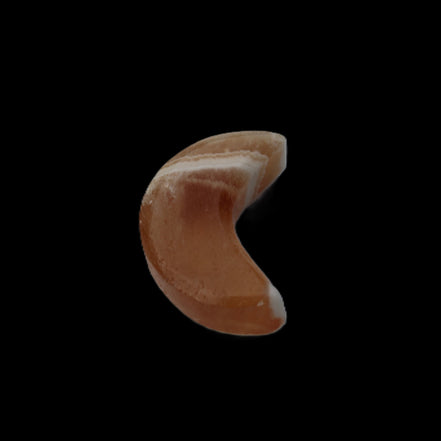Banded Honey Calcite Crescent Moon 30mm 8.8-10.4g in sunshine - Rocks and Things Store