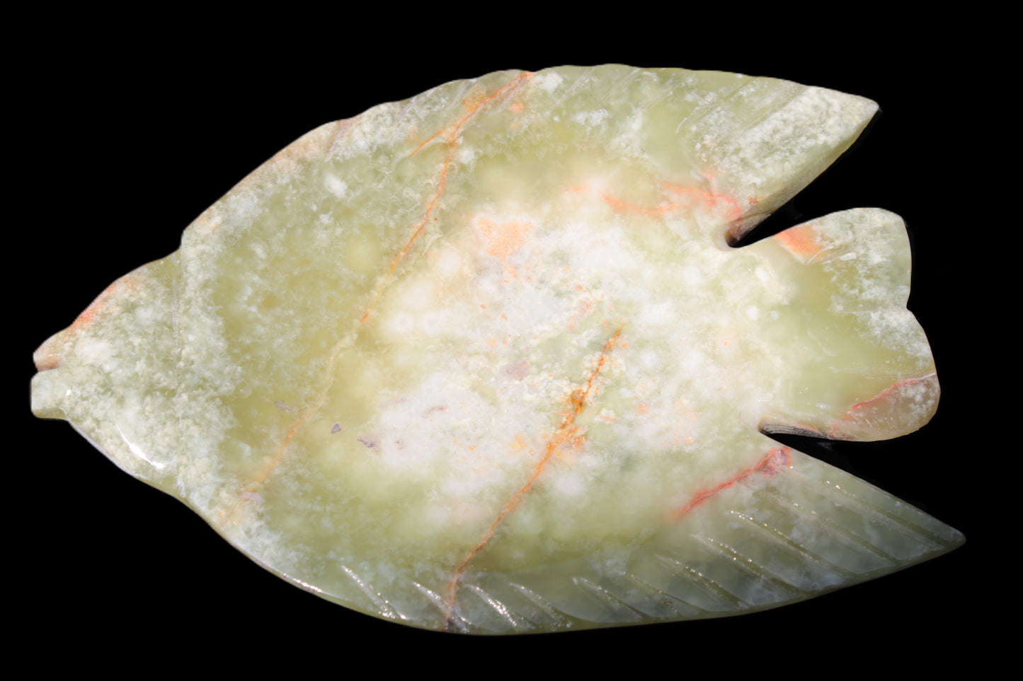 Bird-in-flight Afghan Jade hand-carved platter 448g Rocks and Things