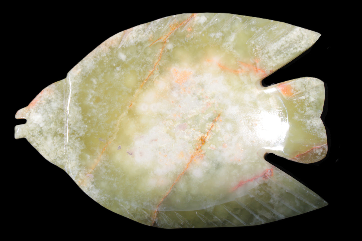 Bird-in-flight Afghan Jade hand-carved platter 448g Rocks and Things