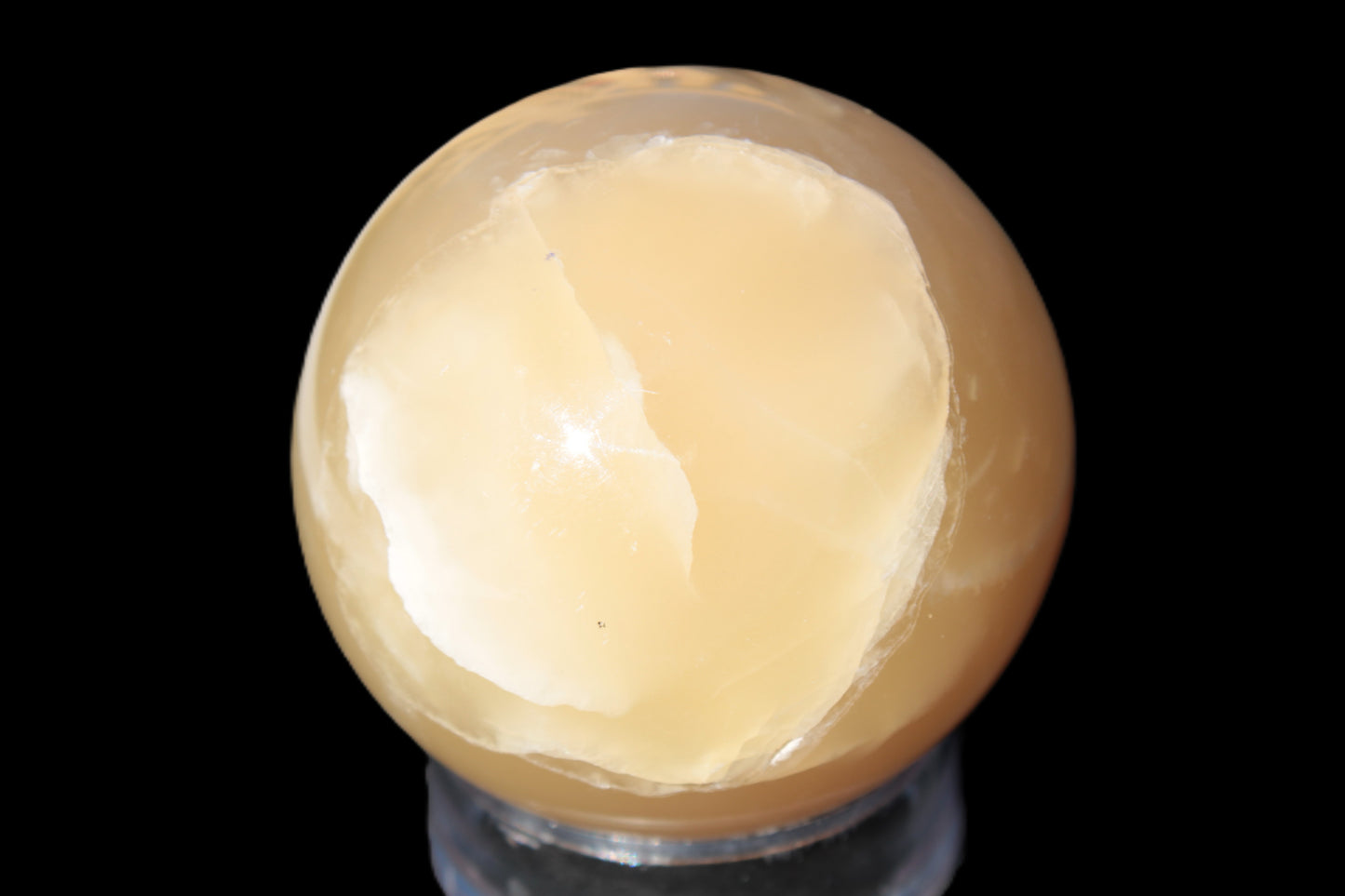 Topaz Honey Calcite sphere 63mm 341g Rocks and Things