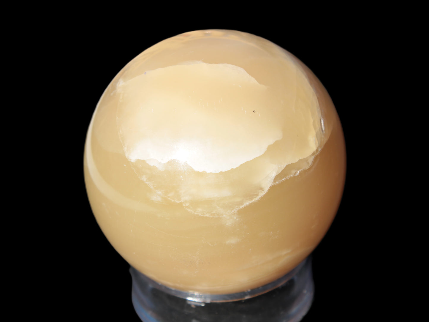 Topaz Honey Calcite sphere 63mm 341g Rocks and Things