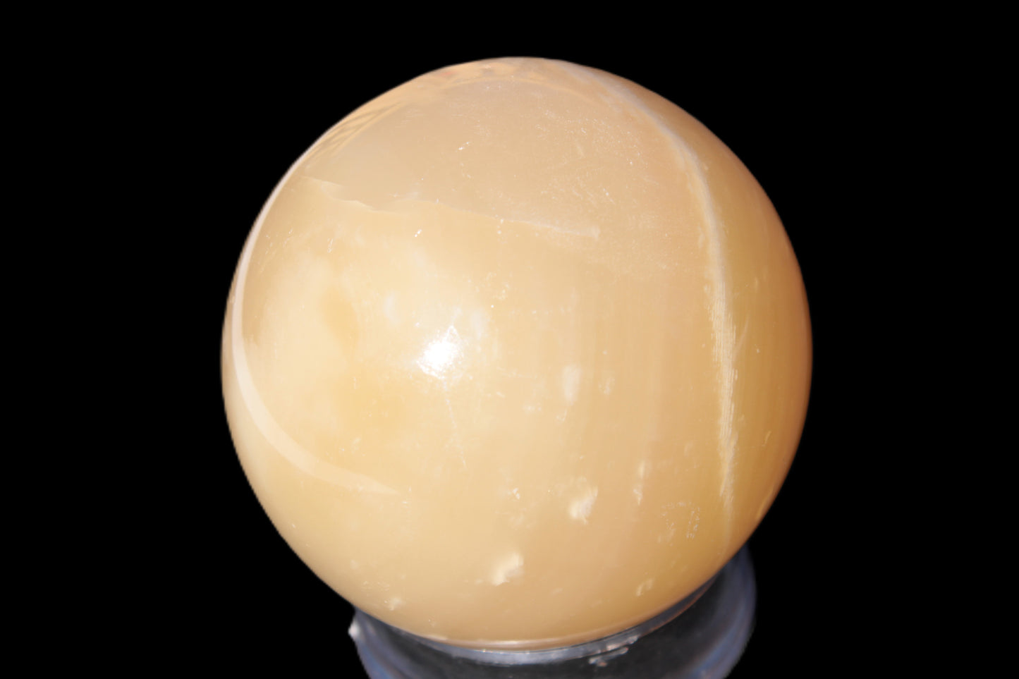 Topaz Honey Calcite sphere 63mm 341g Rocks and Things
