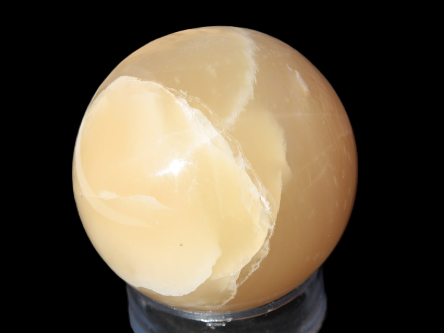 Topaz Honey Calcite sphere 63mm 341g Rocks and Things