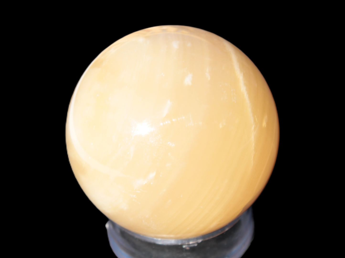 Topaz Honey Calcite sphere 63mm 341g Rocks and Things
