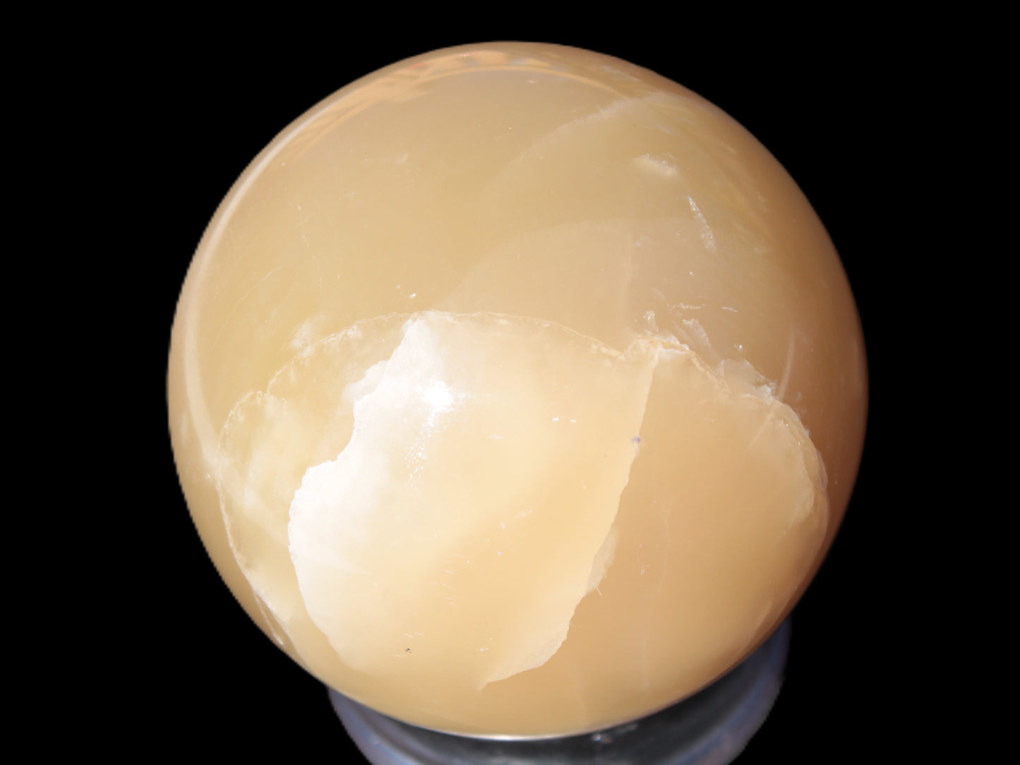 Topaz Honey Calcite sphere 63mm 341g Rocks and Things