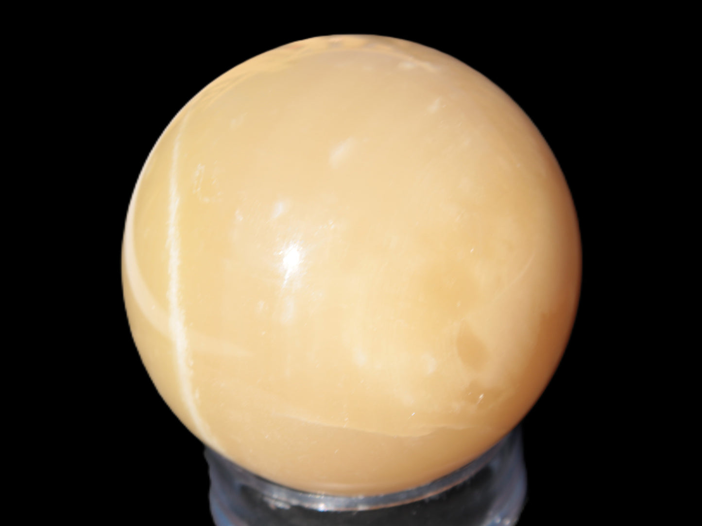 Topaz Honey Calcite sphere 63mm 341g Rocks and Things