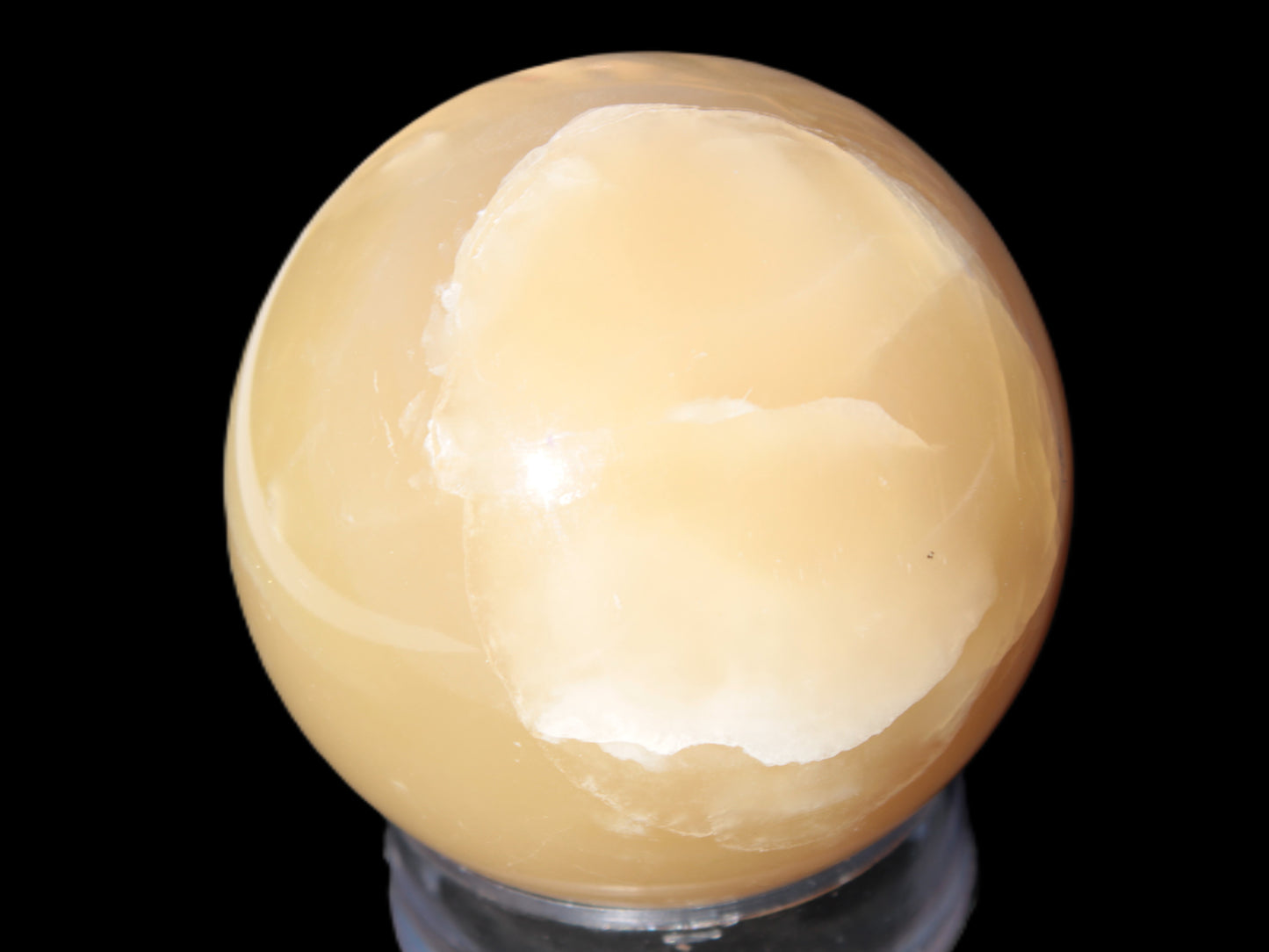 Topaz Honey Calcite sphere 63mm 341g Rocks and Things