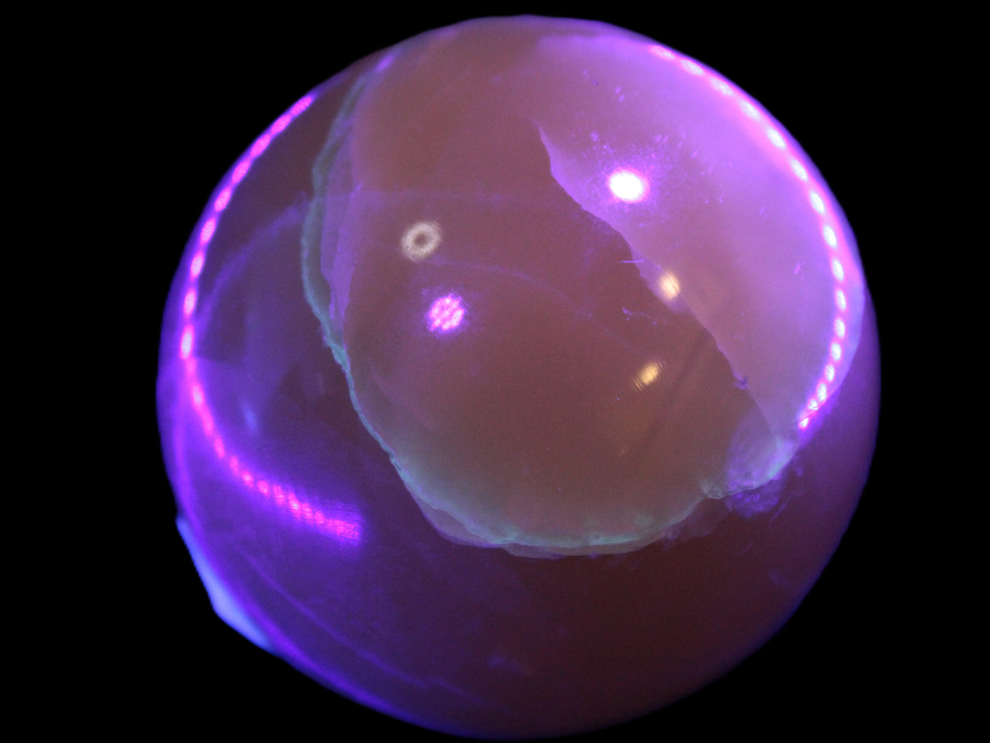 Topaz Honey Calcite sphere 63mm 341g Rocks and Things