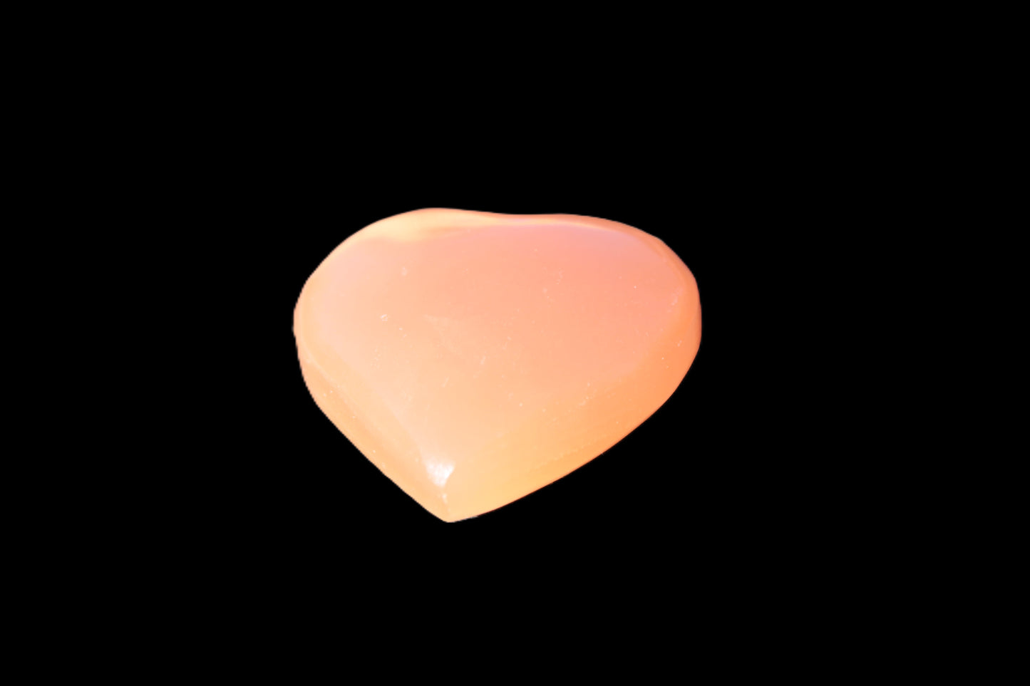 Honey Calcite heart 30-32g Rocks and Things