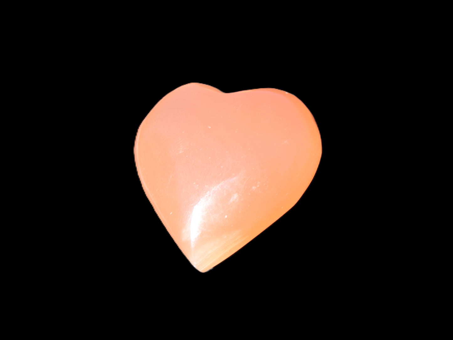Honey Calcite heart 30-32g Rocks and Things