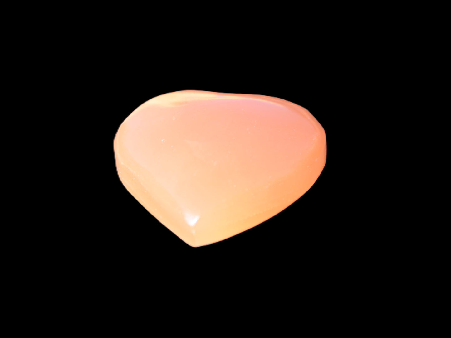 Honey Calcite heart 30-32g Rocks and Things