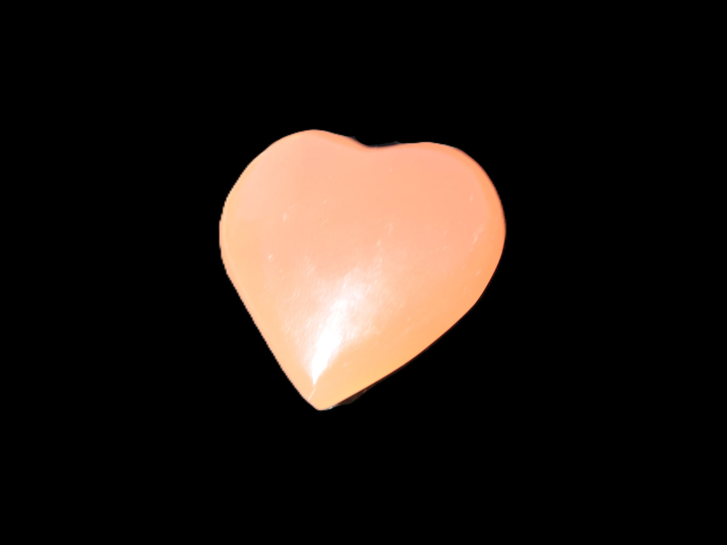 Honey Calcite heart 30-32g Rocks and Things