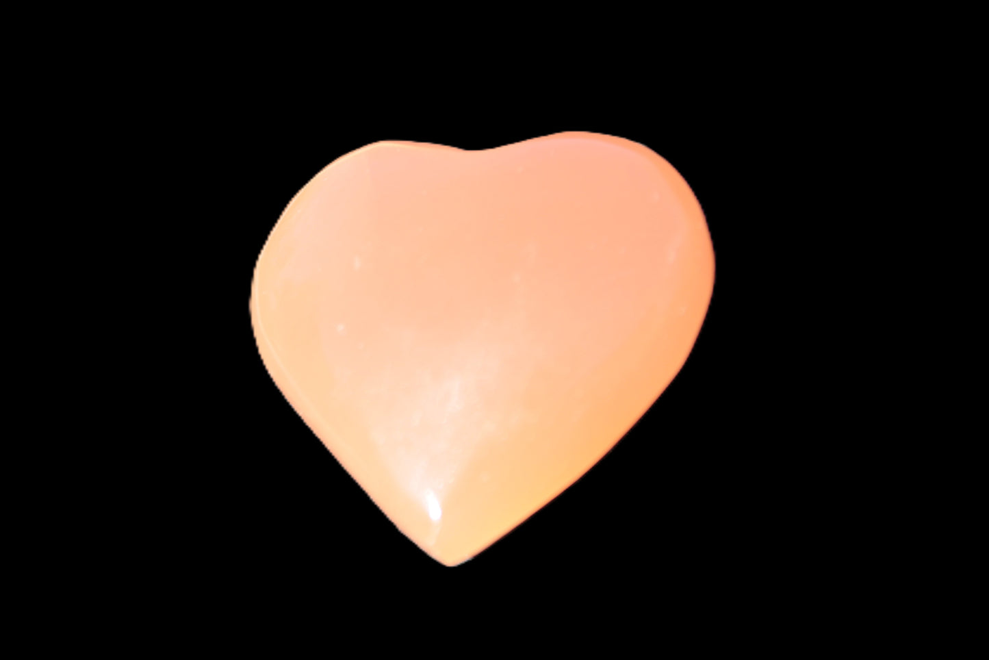 Honey Calcite heart 30-32g Rocks and Things