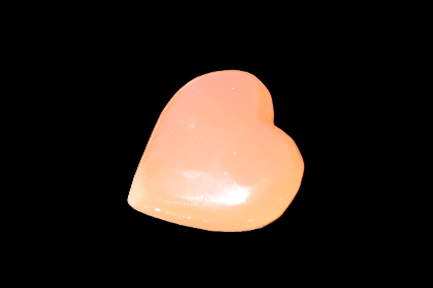 Honey Calcite heart 30-32g Rocks and Things