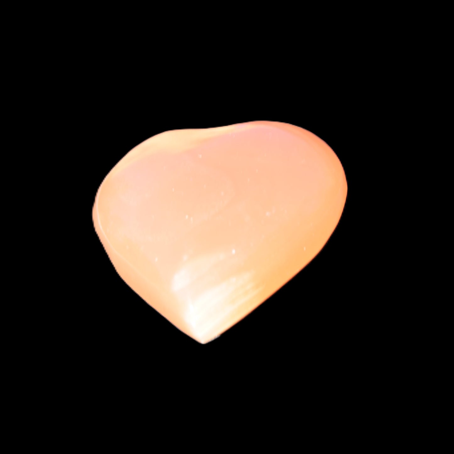 Honey Calcite heart 30-32g Rocks and Things