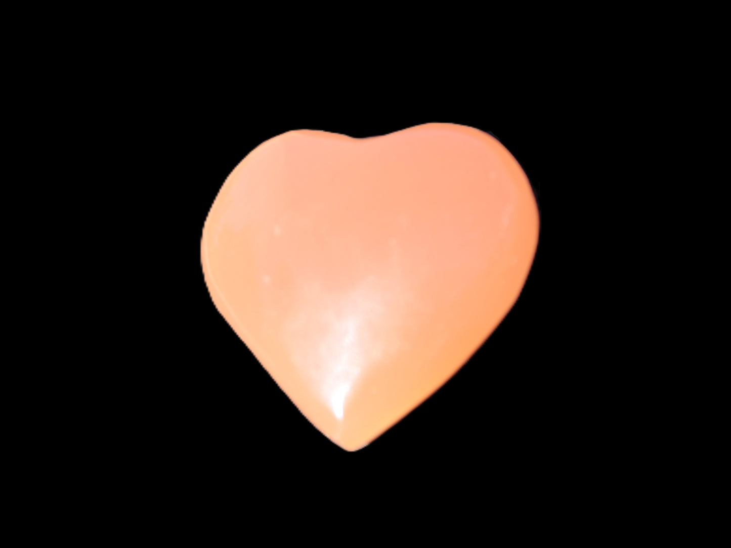 Honey Calcite heart 30-32g Rocks and Things