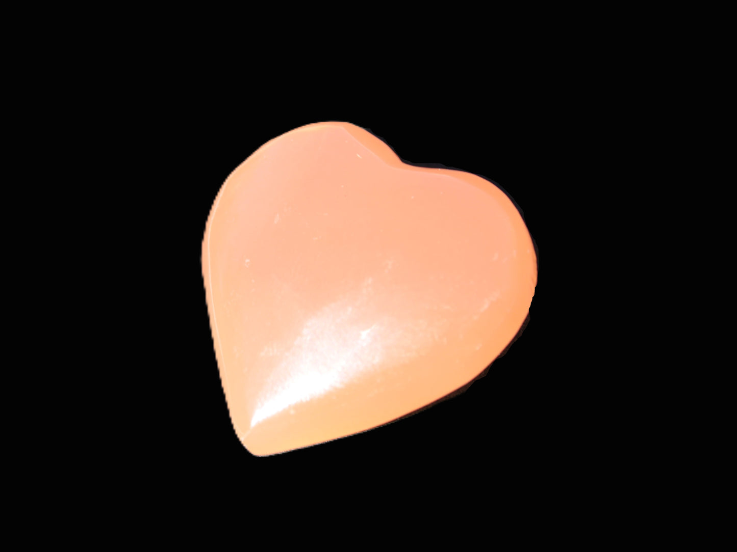 Honey Calcite heart 30-32g Rocks and Things
