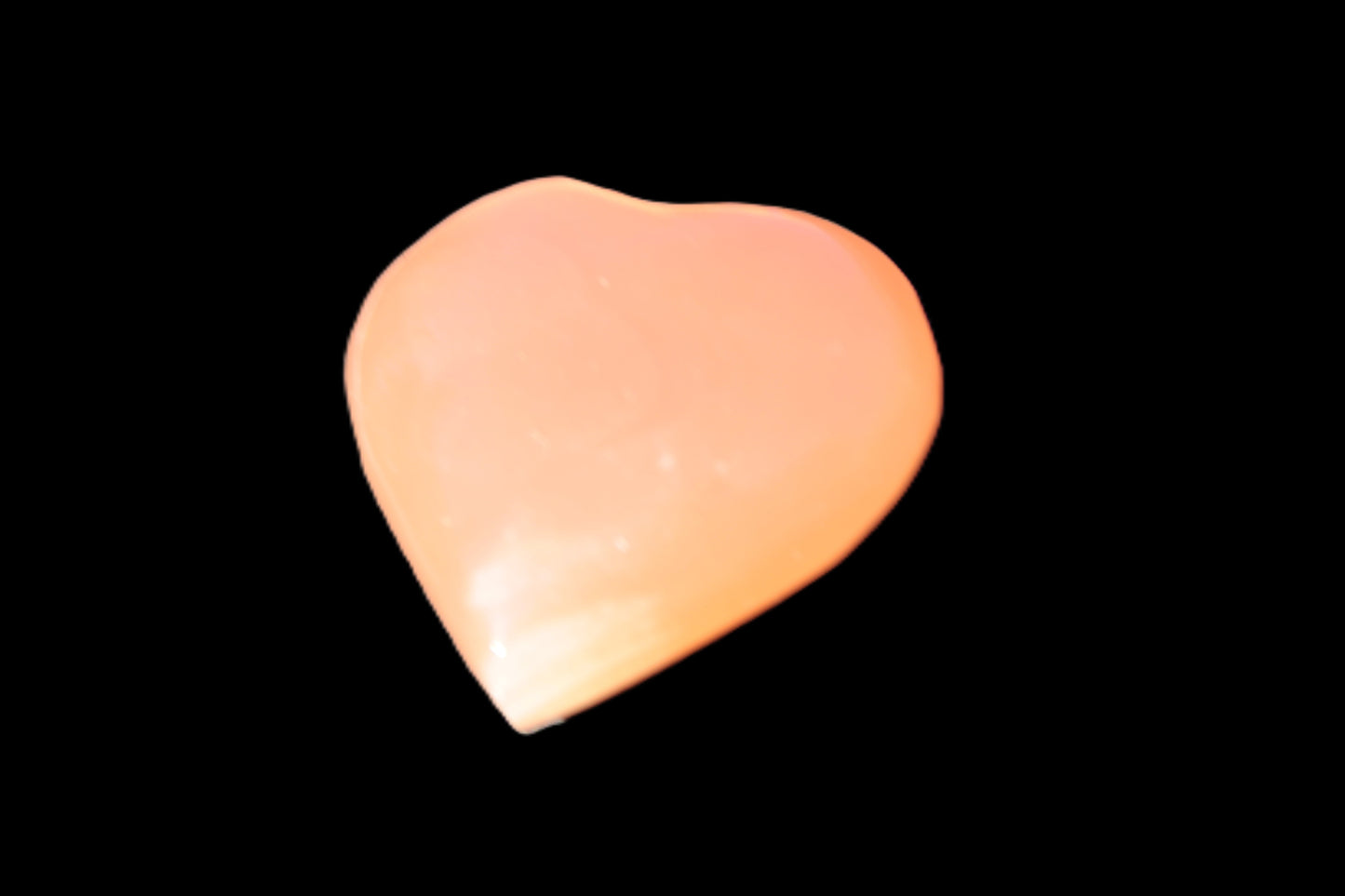 Honey Calcite heart 30-32g Rocks and Things