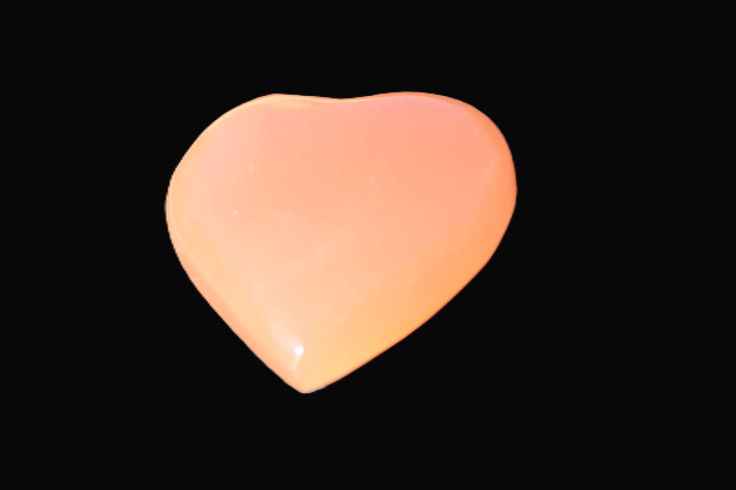 Honey Calcite heart 30-32g Rocks and Things