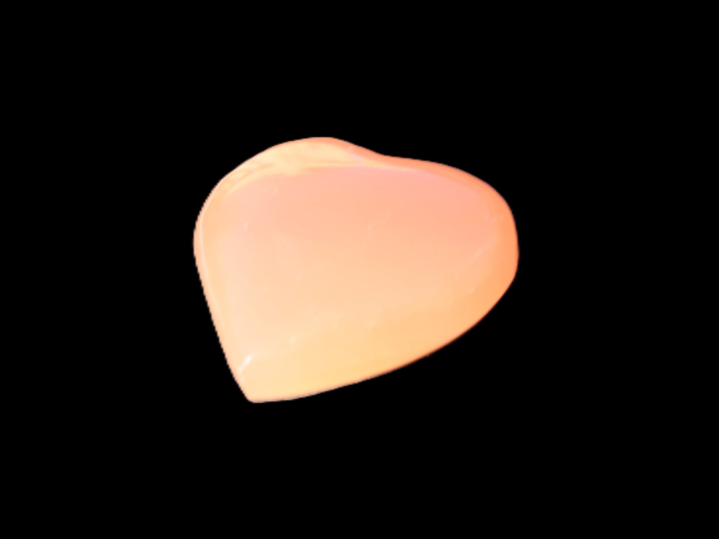Honey Calcite heart 30-32g Rocks and Things