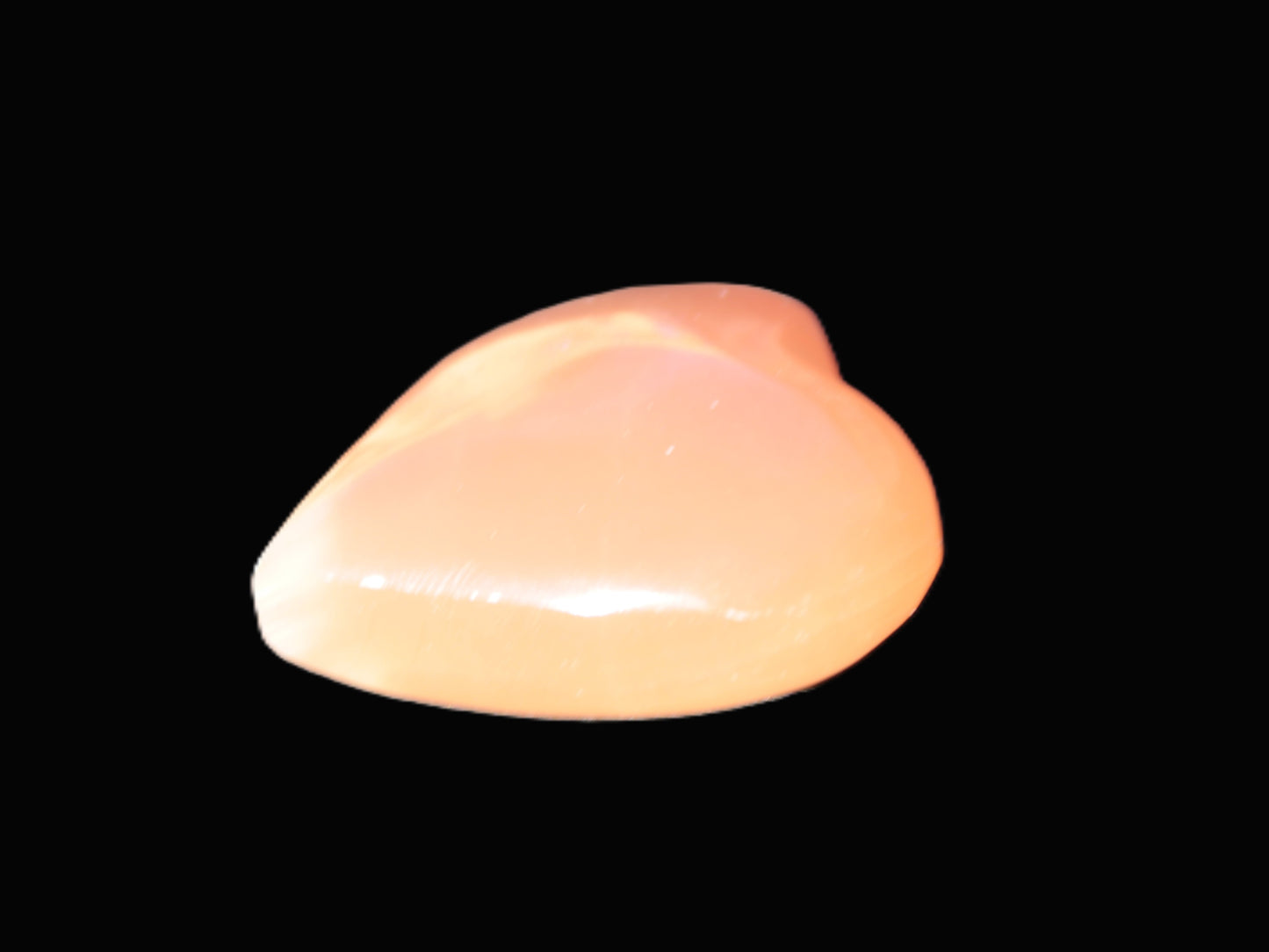 Honey Calcite heart 30-32g Rocks and Things