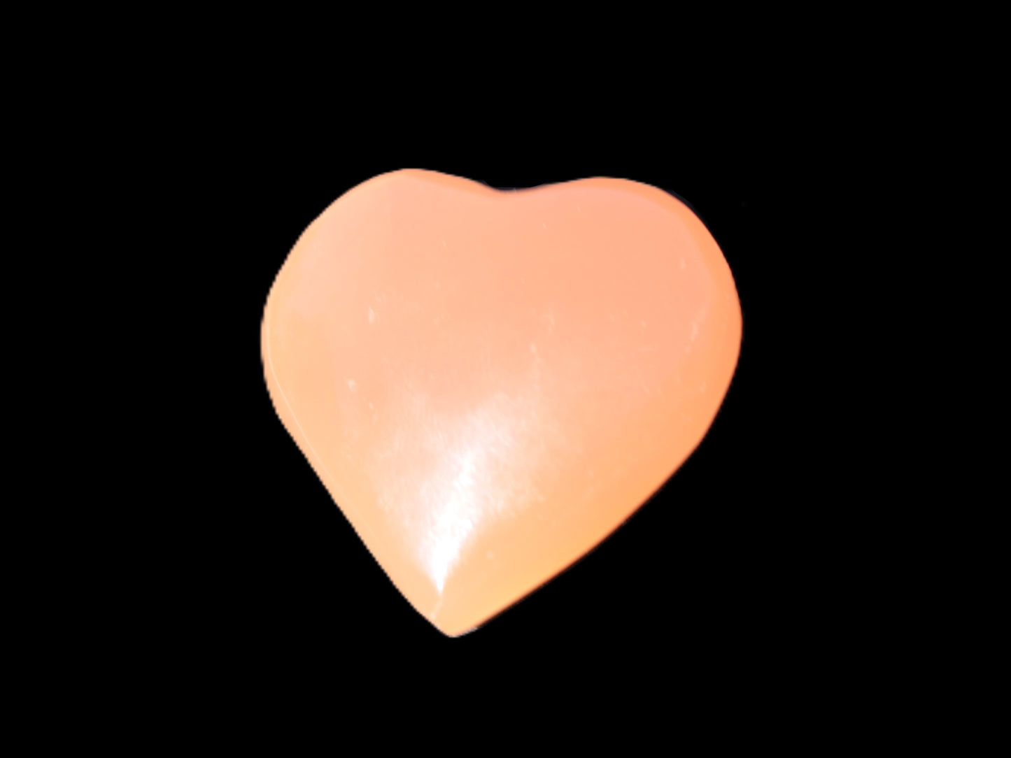 Honey Calcite heart 30-32g Rocks and Things