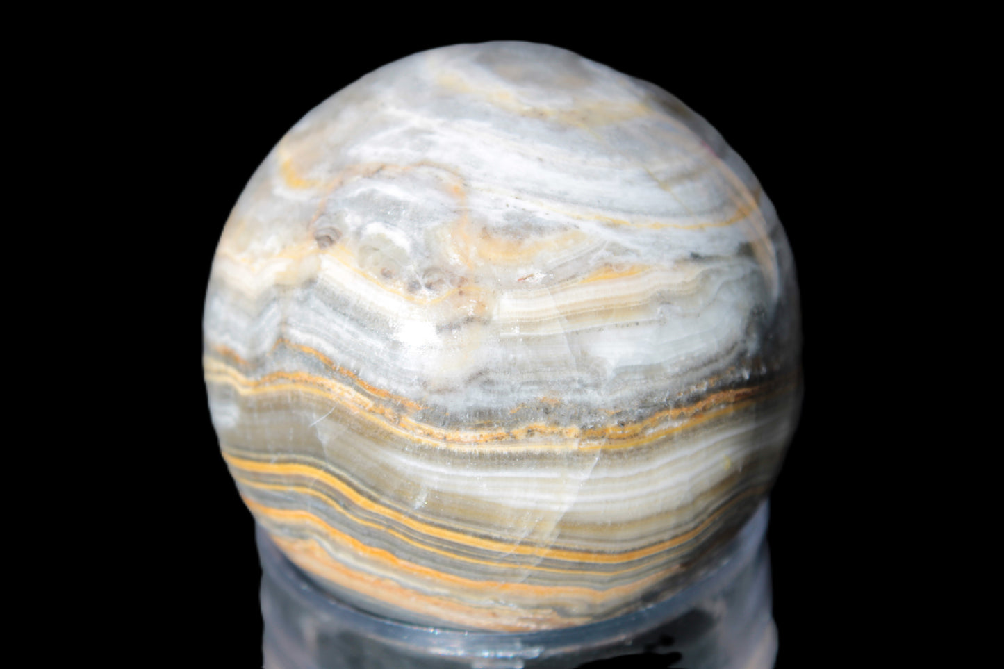 BumbleBee Calcite sphere 51mm 191g Rocks and Things