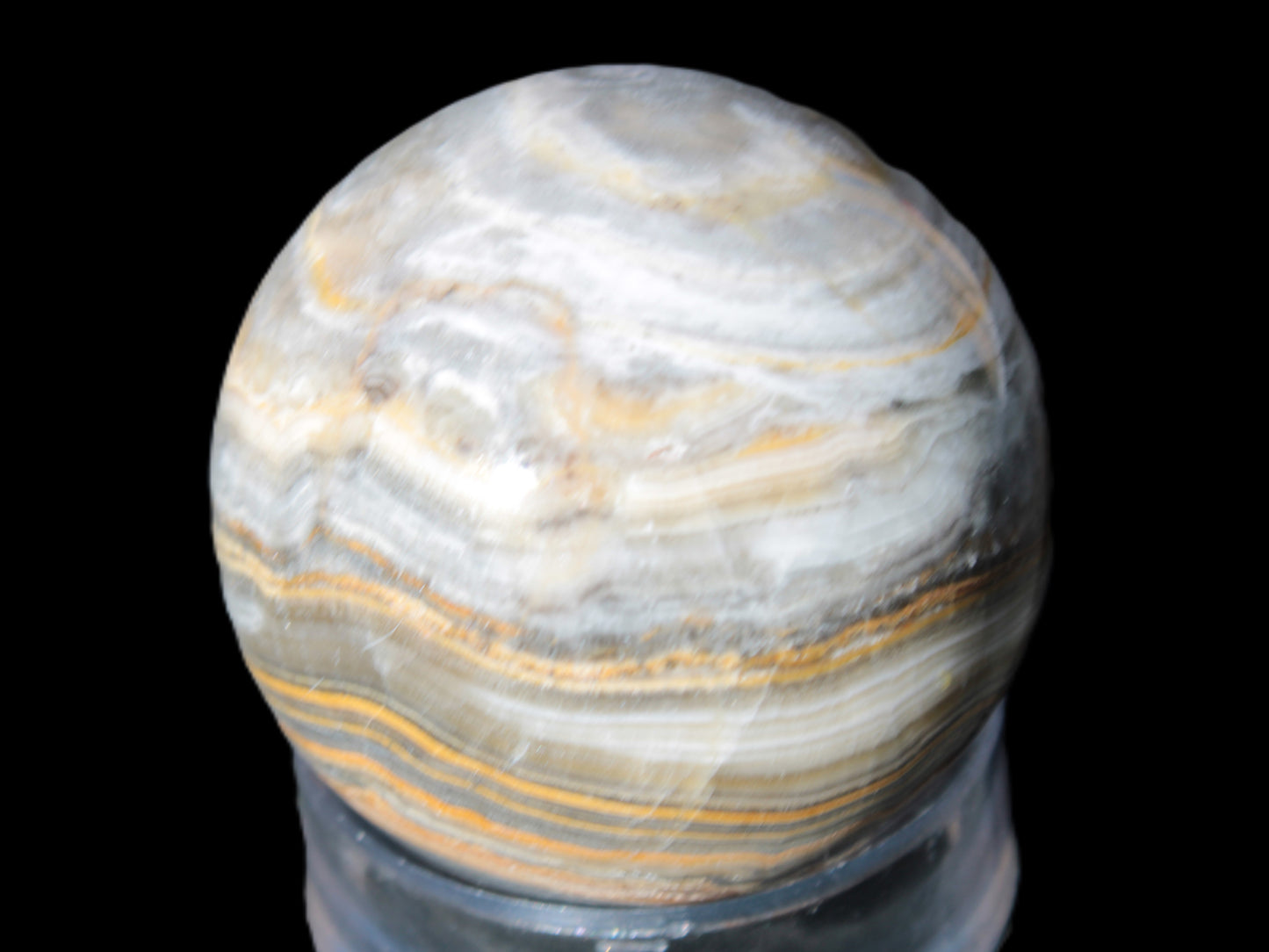BumbleBee Calcite sphere 51mm 191g Rocks and Things