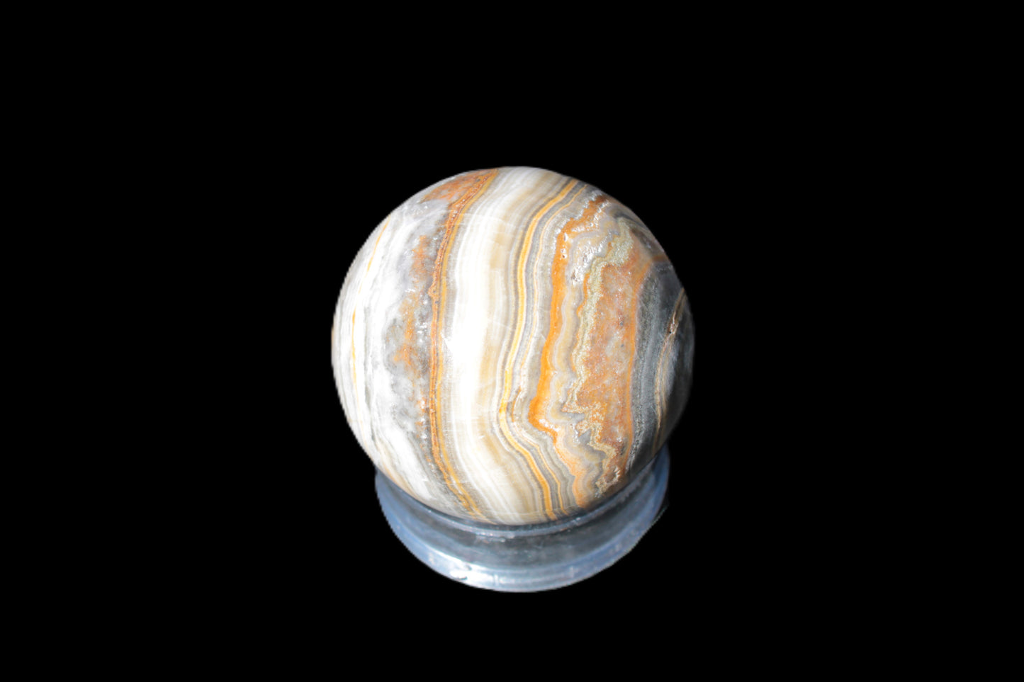 BumbleBee Calcite sphere 51mm 191g Rocks and Things