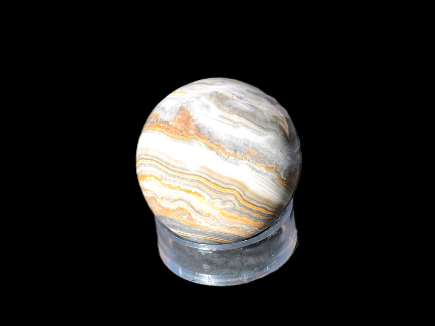 BumbleBee Calcite sphere 51mm 191g Rocks and Things
