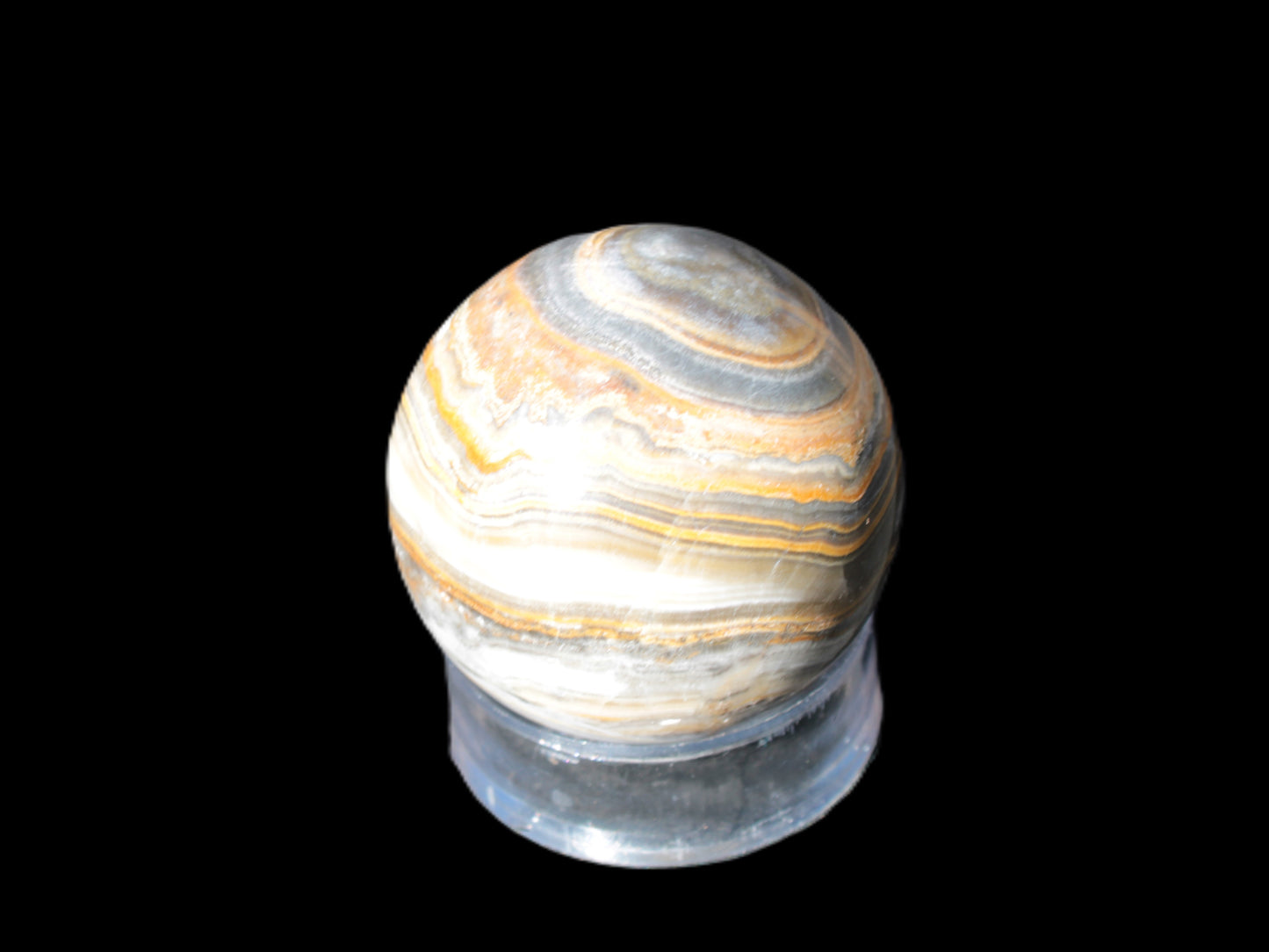BumbleBee Calcite sphere 51mm 191g Rocks and Things