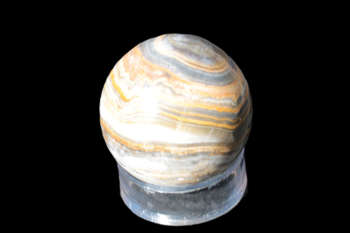 BumbleBee Calcite sphere 51mm 191g Rocks and Things