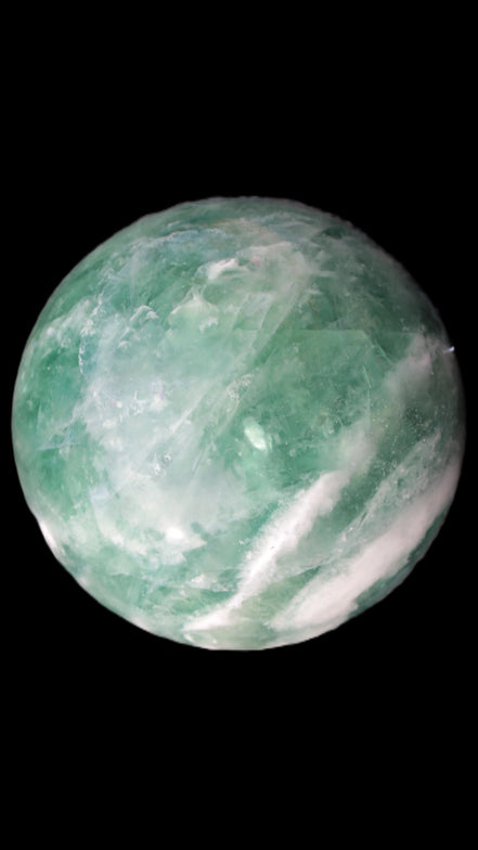 Large Green Fluorite sphere 2563g -Rocks and Things Store