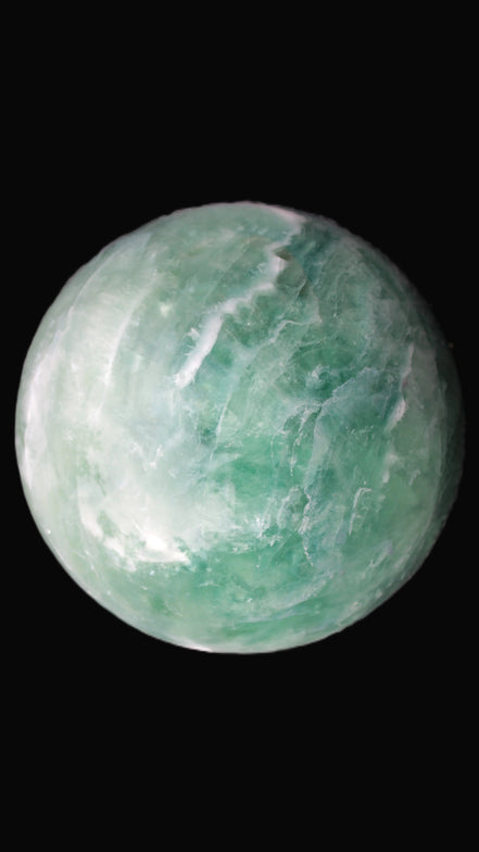 Large Green Fluorite sphere 2563g -Rocks and Things Store