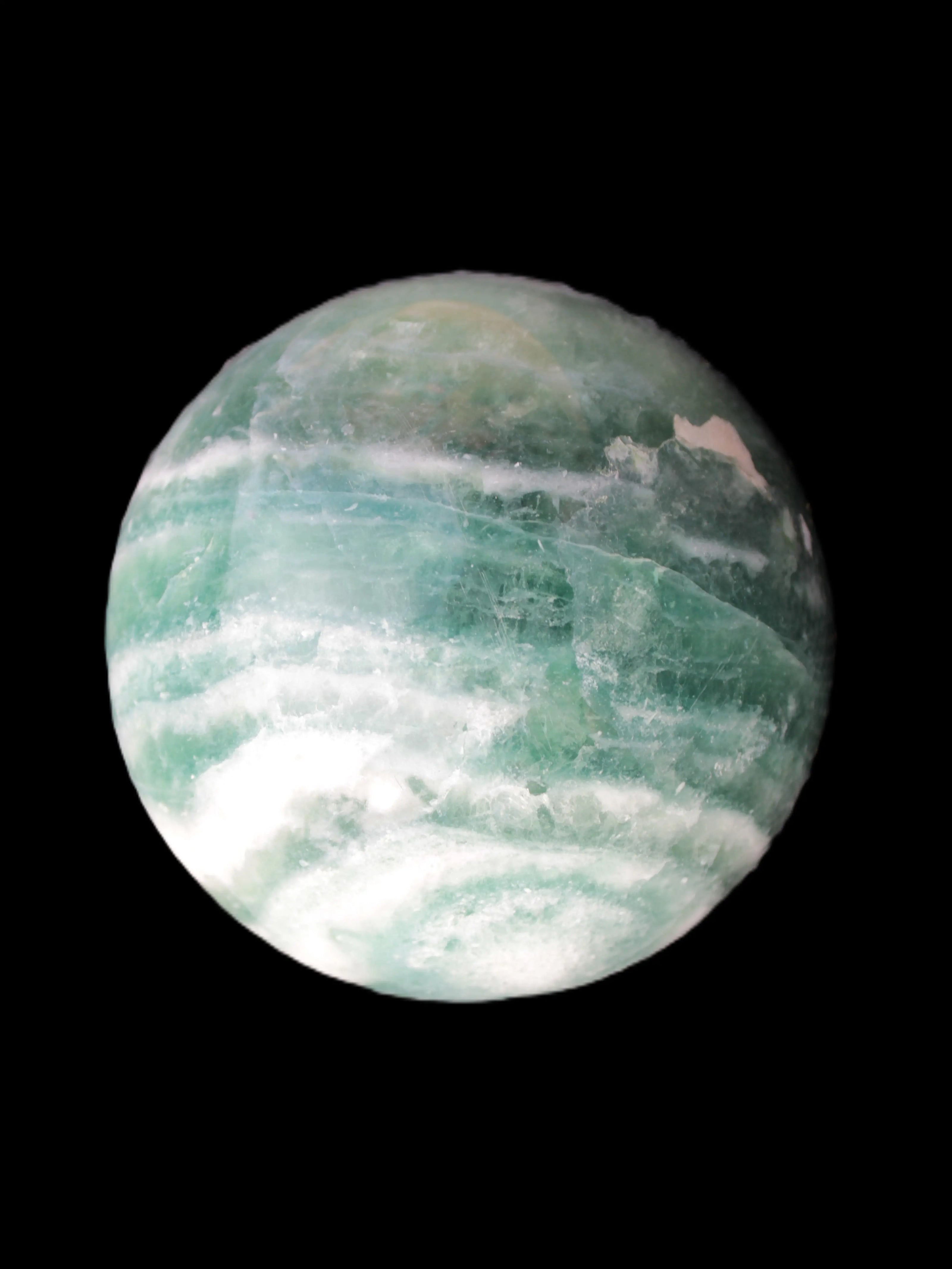 Large Green Fluorite sphere 2563g -Rocks and Things Store