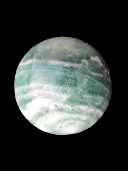 Large Green Fluorite sphere 2563g -Rocks and Things Store