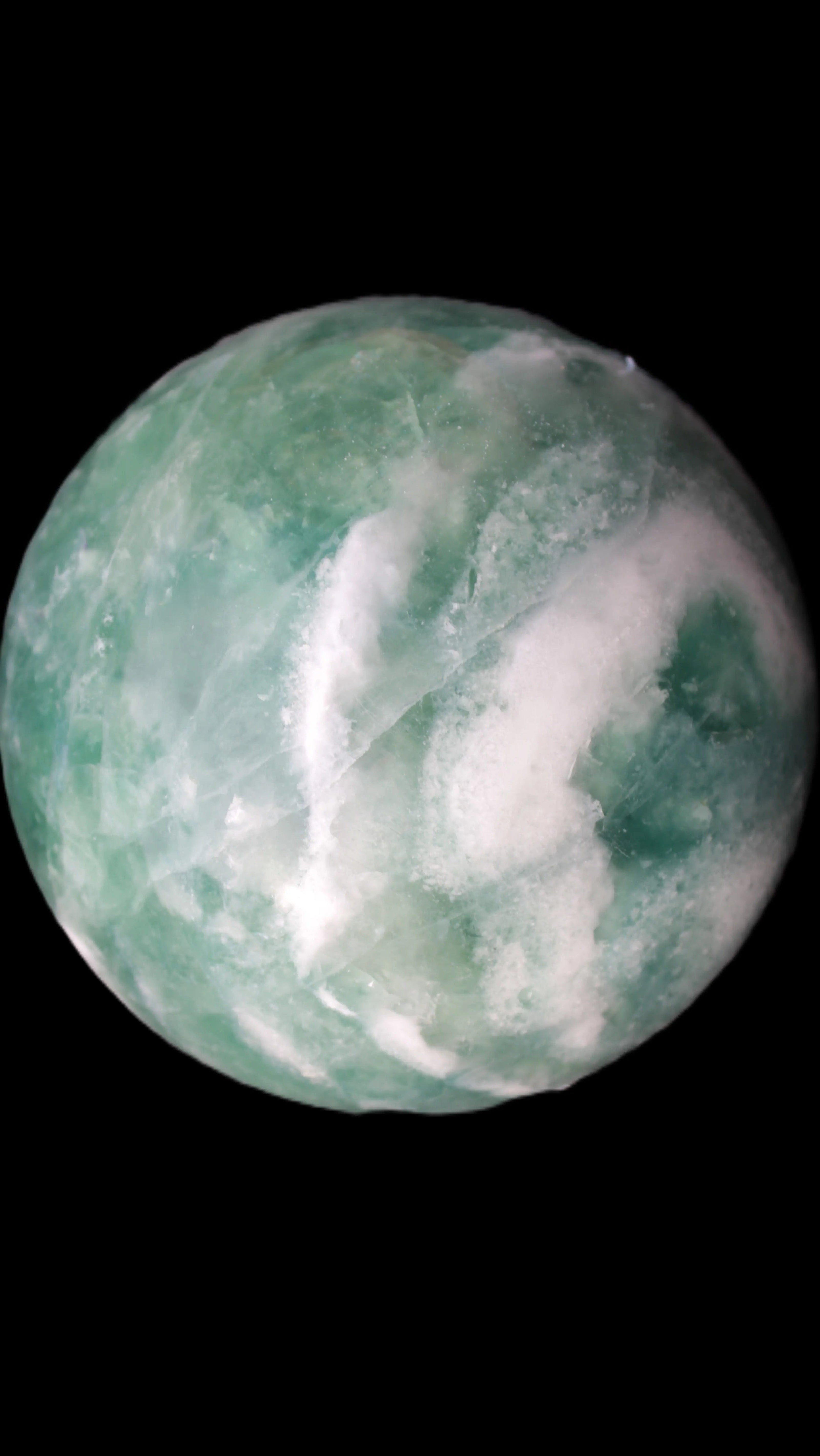 Large Green Fluorite sphere 2563g -Rocks and Things Store