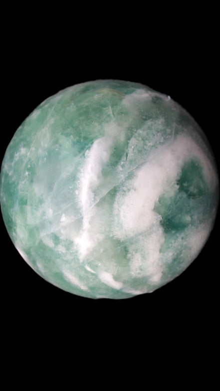 Large Green Fluorite sphere 2563g -Rocks and Things Store