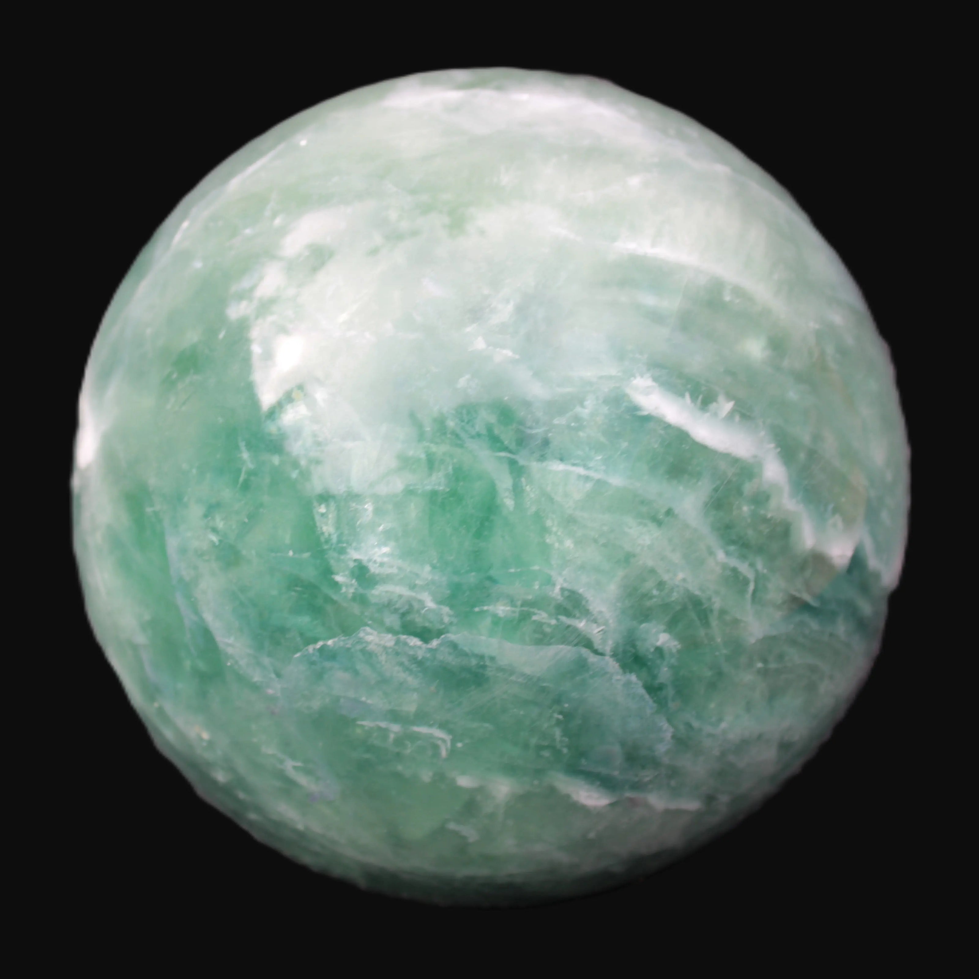 Large Green Fluorite sphere 2563g -Rocks and Things Store