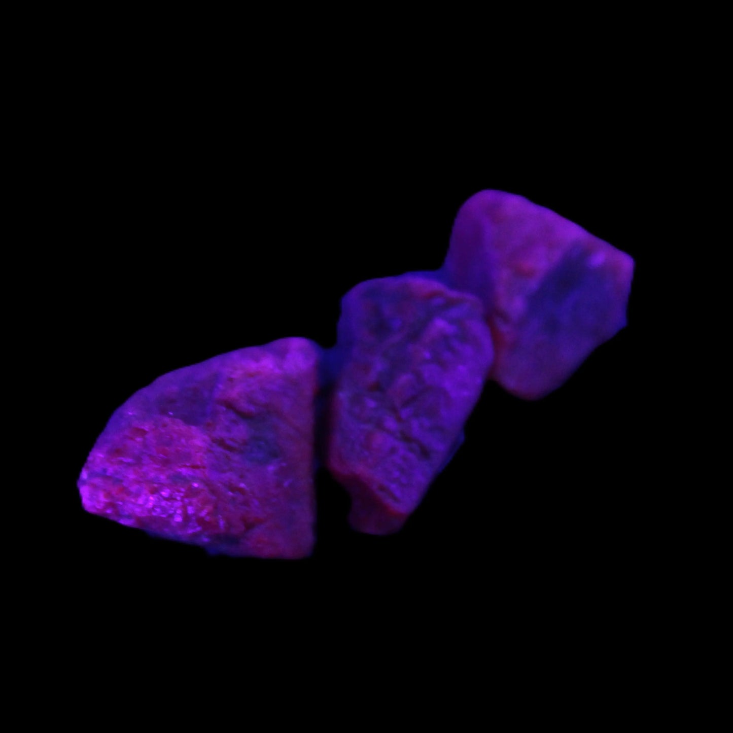 Purple Red Corundum Ruby 3 crystals 1-2g Rocks and Things Store