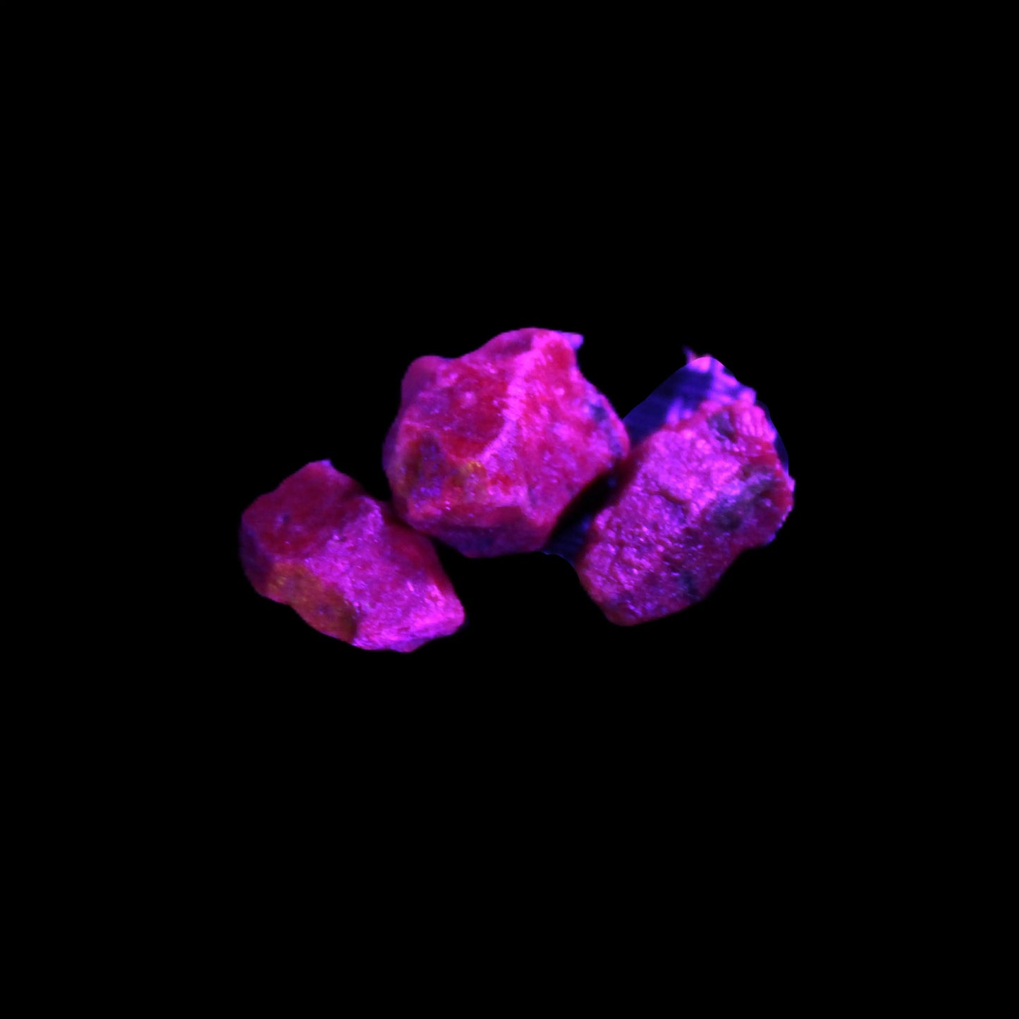 Purple Red Corundum Ruby 3 crystals approx. 1.5g Rocks and Things